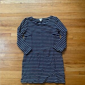 J. Crew Navy and White Striped Top